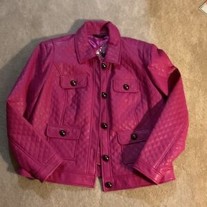 G by Giuliana Fuchsia Quilted Jacket